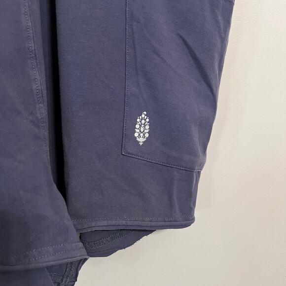 NWOT Free People Movement Hot Shot Tee Romper in Blue Indigo - Picture 4 of 6